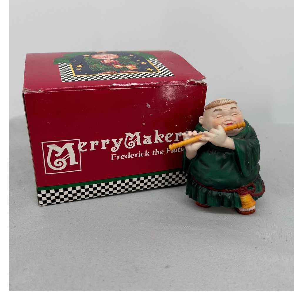 Dept 56 Merry Maker‎ Frederick the Flutist Figurine Monk Christmas